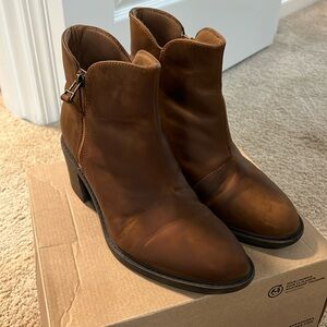 Clarks Brown Ankle Boots